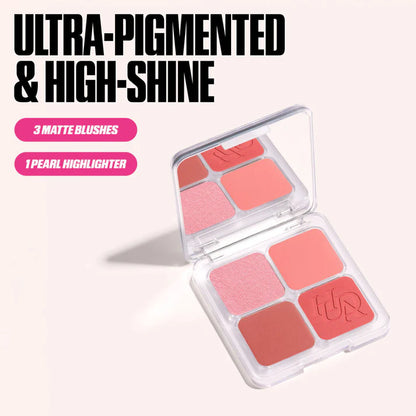 HUDA BEAUTY BLUSH FILTER BLURRING BLUSHIGHLTERS PALETTE (TOASTY PEACH)
