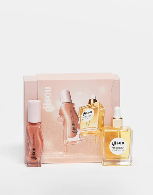 Gisou Glossy & Glazed Hair & Lip Oil Gift Set
